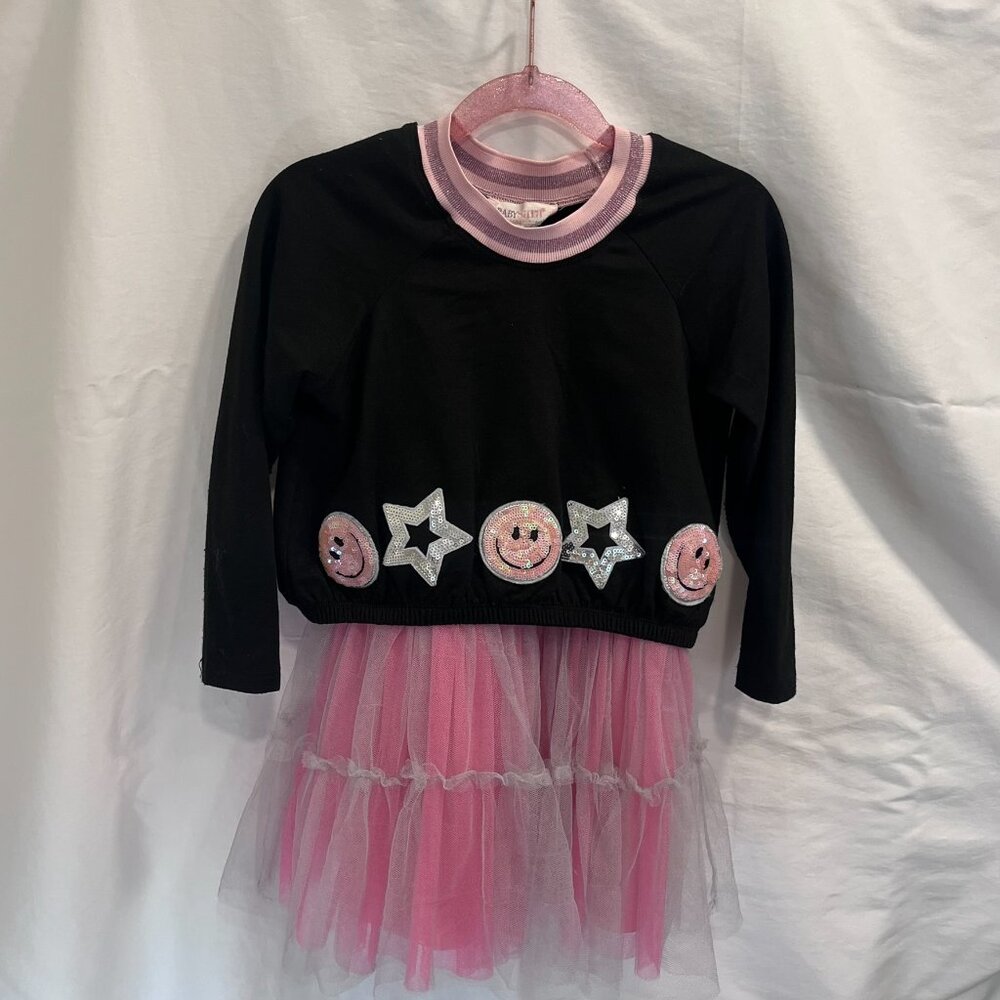 Baby Sara Girls Tulle Tutu Dress Bundle – Nordstrom Brand – Size 5 Black & Pink - Picture 2 of 5